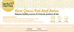Grass-Fed Raw Beef Bones